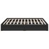 Estructura cama con cajones madera ingeniería negra 200x200