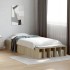 Estructura de cama madera de ingeniería roble Sonoma 75x190