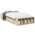 Estructura de cama madera de ingeniería roble Sonoma 75x190