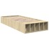 Estructura de cama madera de ingeniería roble Sonoma 75x190