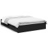Cama con cajones madera de ingeniería negro 140x200