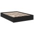 Cama con cajones madera de ingeniería negro 140x200