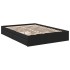 Cama con cajones madera de ingeniería negro 140x200