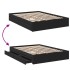 Cama con cajones madera de ingeniería negro 140x200