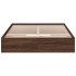 Cama con cajones madera de ingeniería marrón roble 120x200