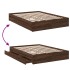 Cama con cajones madera de ingeniería marrón roble 120x200