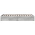 Cama con cajones madera ingeniería gris hormigón 90x190