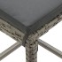 Mesa y taburetes de jardín 5 pzas madera acacia ratán PE