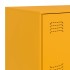 Aparador de acero amarillo mostaza 67x39x107