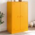 Aparador de acero amarillo mostaza 67x39x107