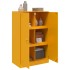 Aparador de acero amarillo mostaza 67x39x107