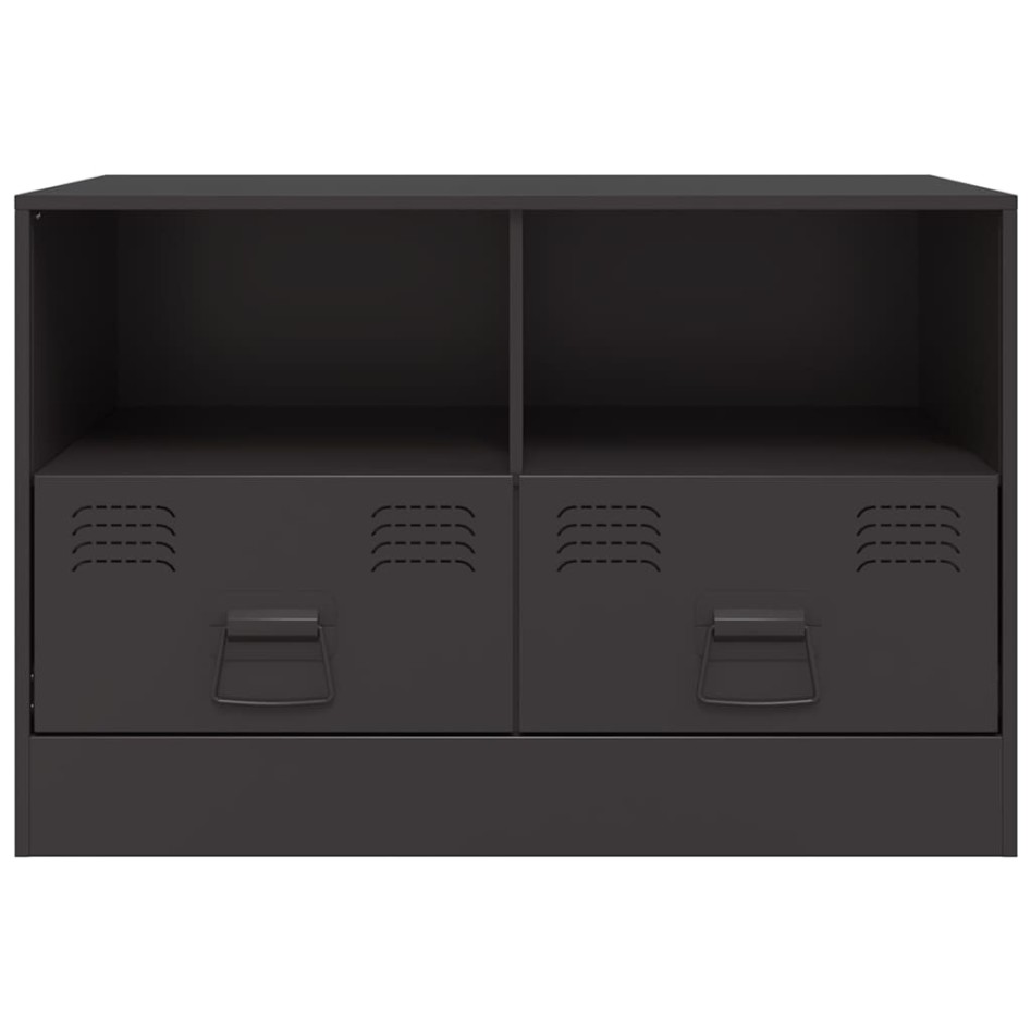 Muebles para TV 2 unidades acero negro 67x39x44