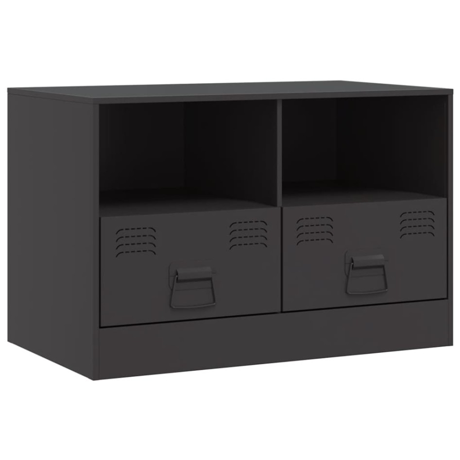 Muebles para TV 2 unidades acero negro 67x39x44