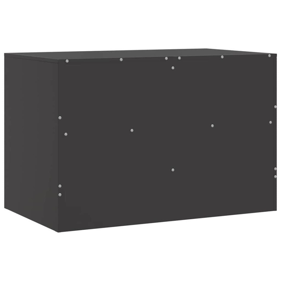 Muebles para TV 2 unidades acero negro 67x39x44