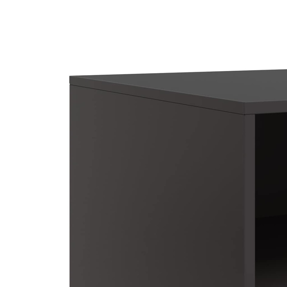 Muebles para TV 2 unidades acero negro 67x39x44