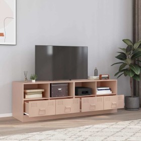 Muebles para TV 2 unidades acero rosa 67x39x44