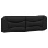 Cama con colchón cuero sintético negro y blanco 180x200