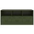 Mueble de TV de acero verde oliva 99x39x44
