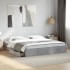 Cama con cajones madera ingeniería gris hormigón 180x200