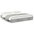 Cama con cajones madera ingeniería gris hormigón 180x200
