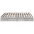 Cama con cajones madera ingeniería gris hormigón 180x200