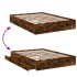 Cama con cajones madera de ingeniería roble ahumado 160x200
