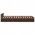 Cama con cajón madera de ingeniería marrón roble 75x190