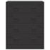 Aparador de acero negro 67x39x83