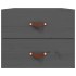 Mesitas de noche de pared 2 uds gris 50x36x40
