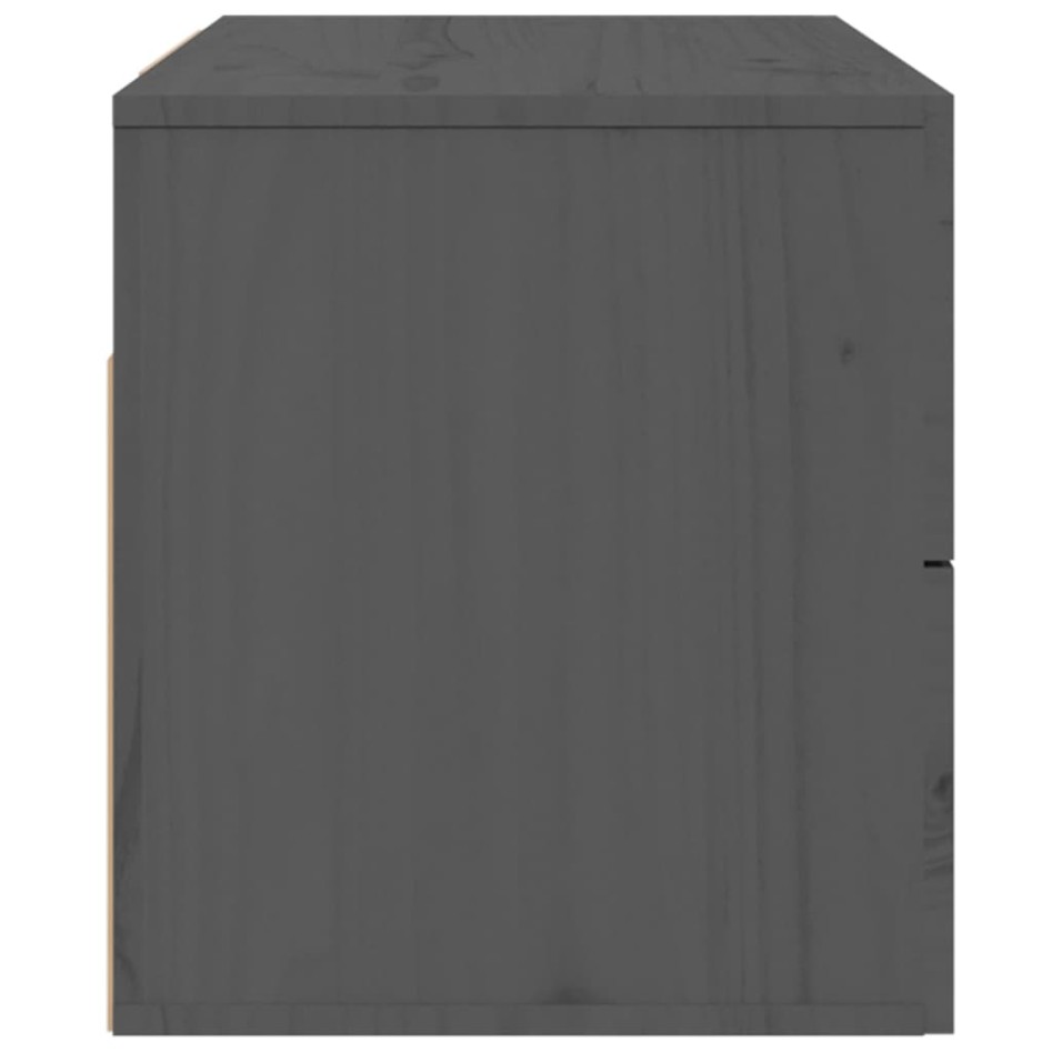 Mesitas de noche de pared 2 uds gris 50x36x40