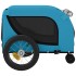 Remolque de bicicleta mascotas hierro tela Oxford azul