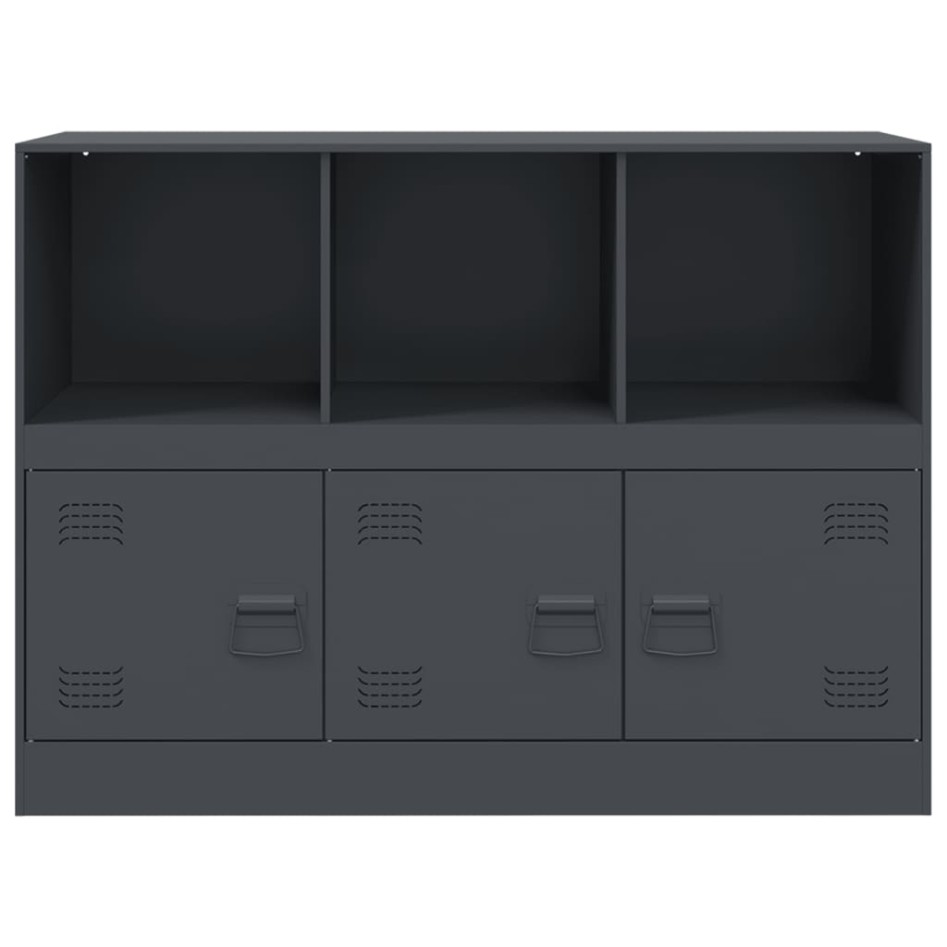 Aparador de acero antracita 99x39x73