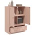Aparador de acero rosa 67x39x95
