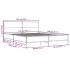 Estructura cama madera ingeniería metal roble ahumado