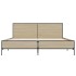Estructura cama madera ingeniería metal roble Sonoma 140x190