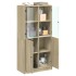 Aparador alto con puertas madera roble Sonoma 68x37x142