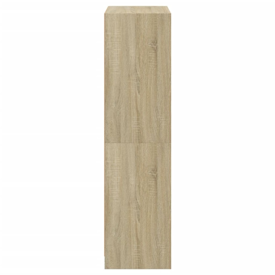 Aparador alto con puertas madera roble Sonoma 68x37x142