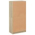 Aparador alto con puertas madera roble Sonoma 68x37x142