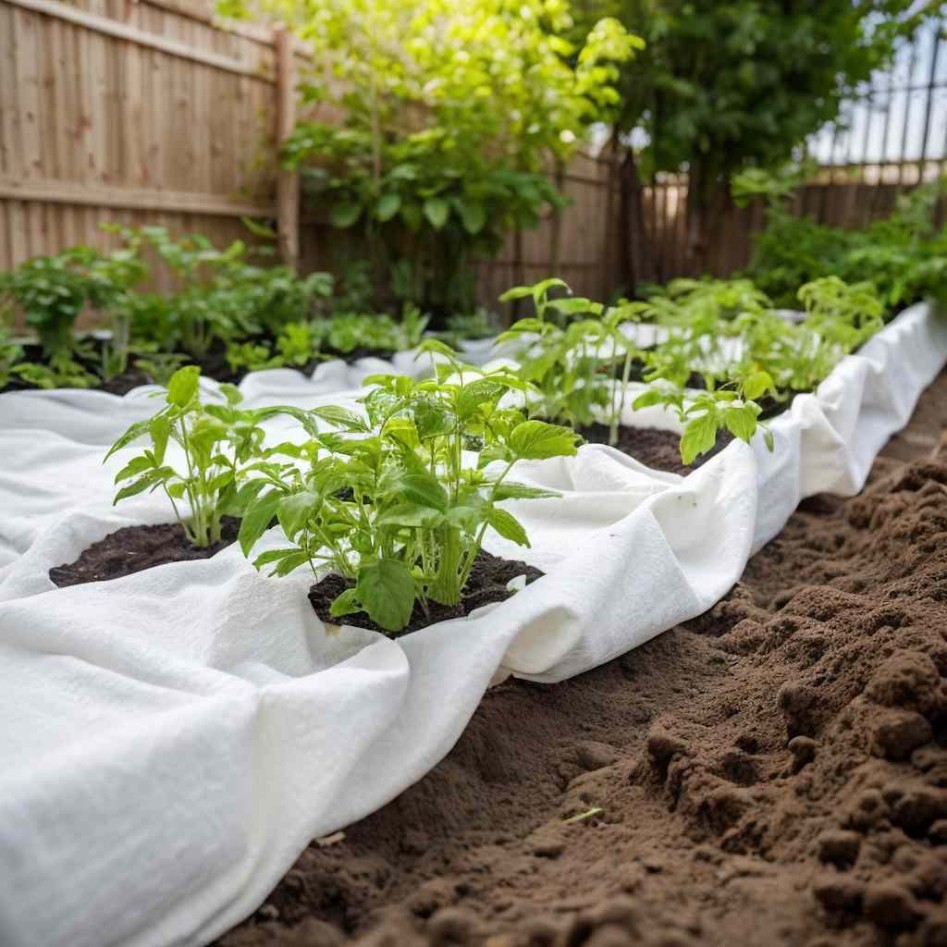 Membrana geotextil fibra de poliéster blanco 1x150