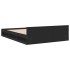 Cama con cajones madera de ingeniería negro 140x190