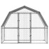 Gallinero con techo y puerta acero galvanizado