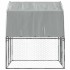 Gallinero con techo y puerta acero galvanizado