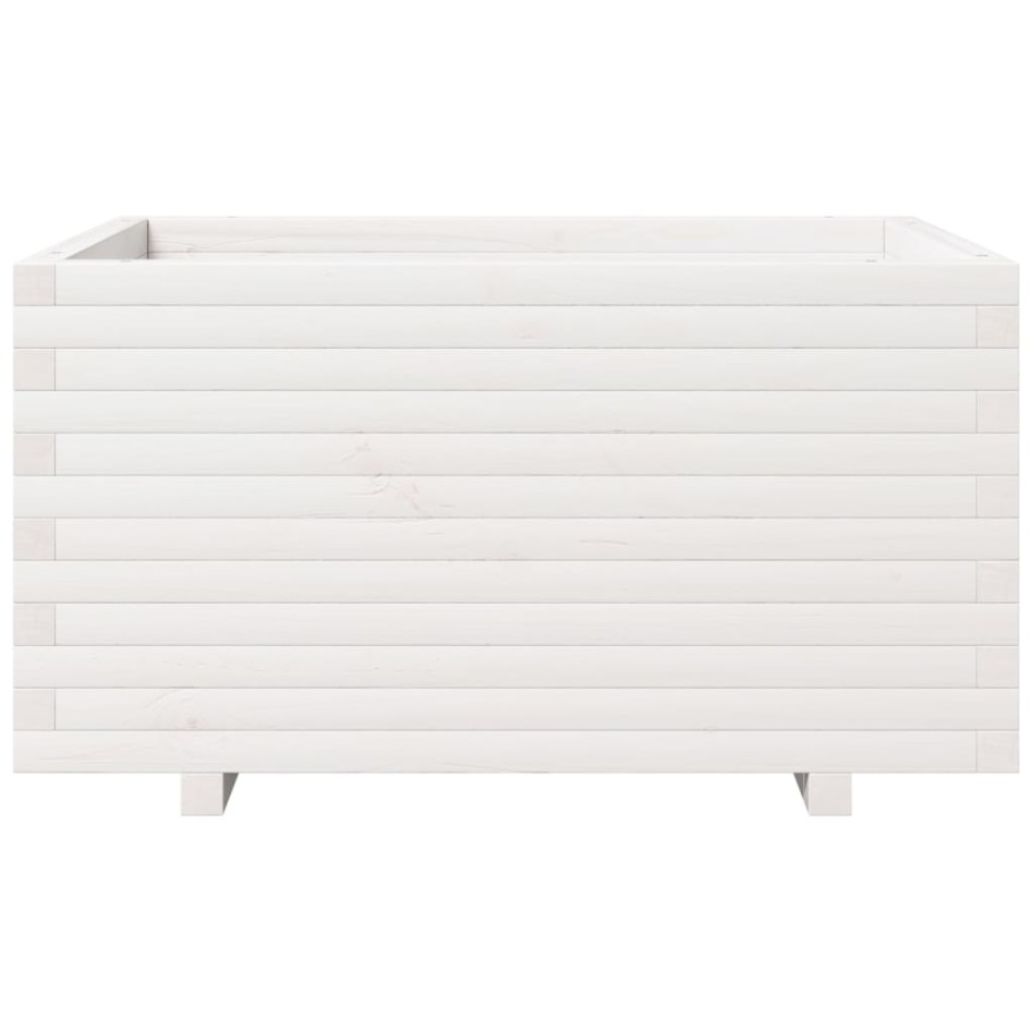 Jardinera madera maciza de pino blanco 90x60x49,5
