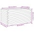 Jardinera madera maciza de pino blanco 90x60x49,5