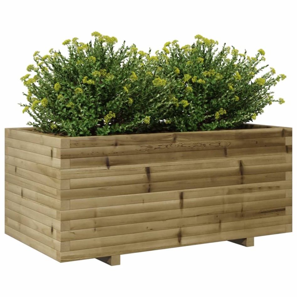 Jardinera madera de pino impregnada 110x60x49,5