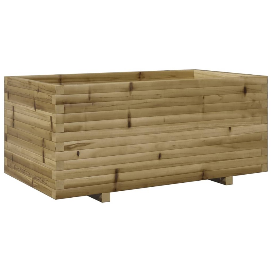 Jardinera madera de pino impregnada 110x60x49,5