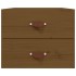 Mesitas de noche de pared 2 uds marrón miel 50x36x40