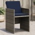 Sillones de jardín con cojines 4 uds ratán sintético