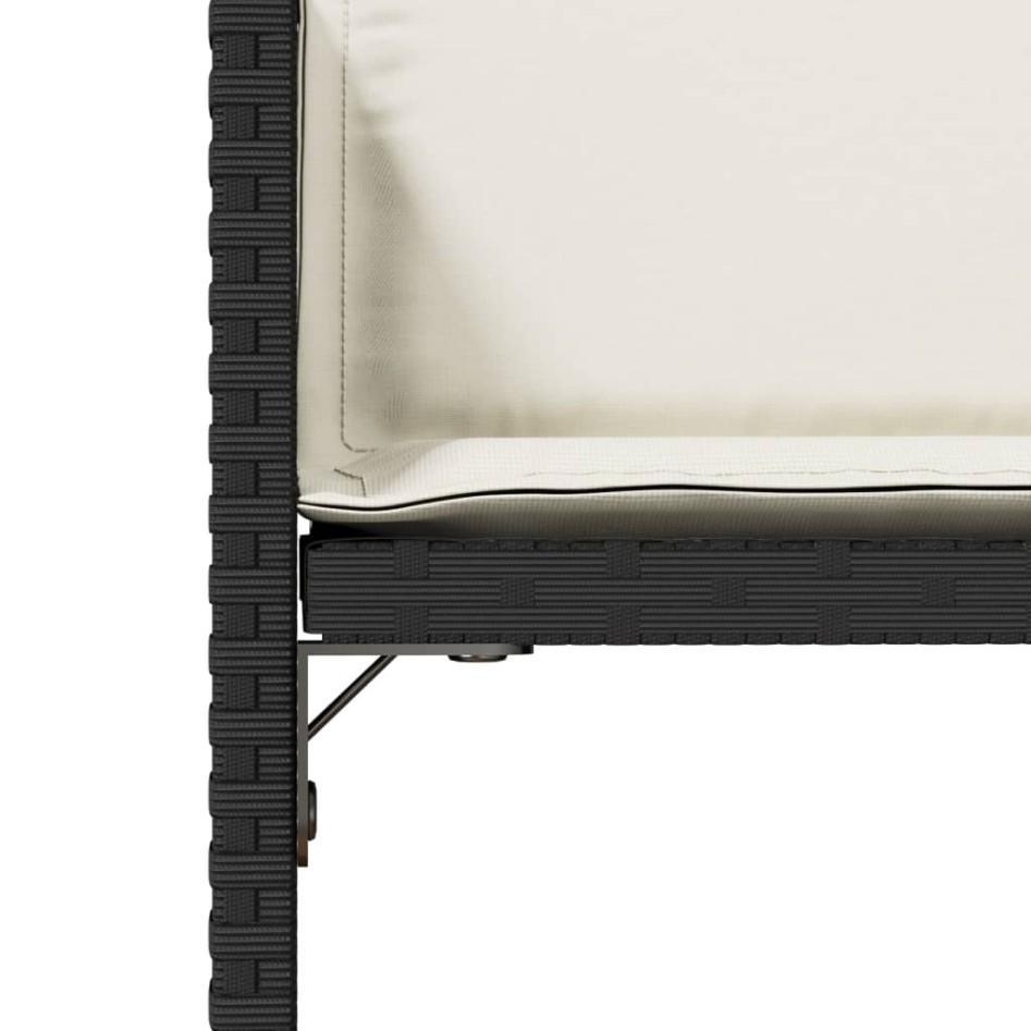 Sillas de jardín con cojines 4 unidades ratán sintético