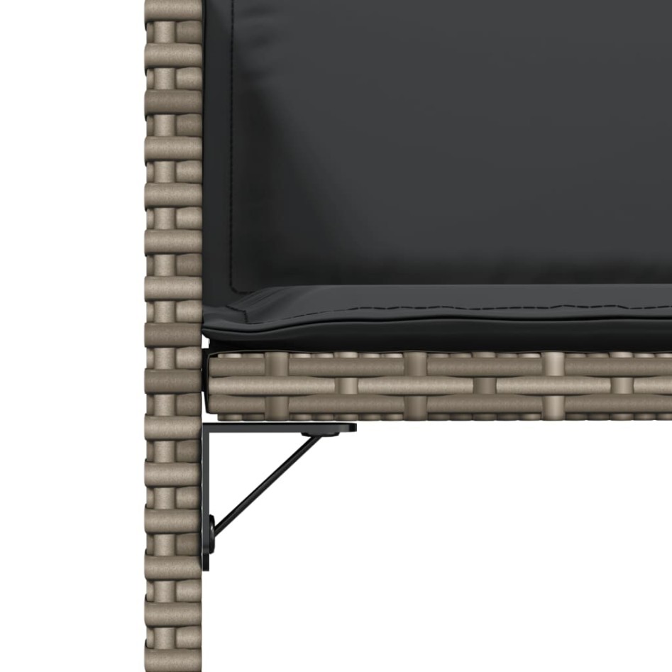 Sillones de jardín con cojines 4 uds ratán sintético